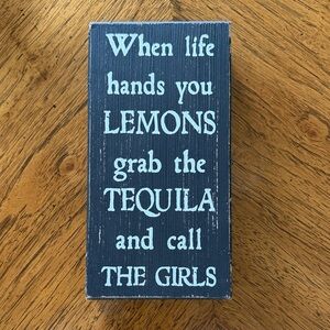 Tequila Wooden Sign